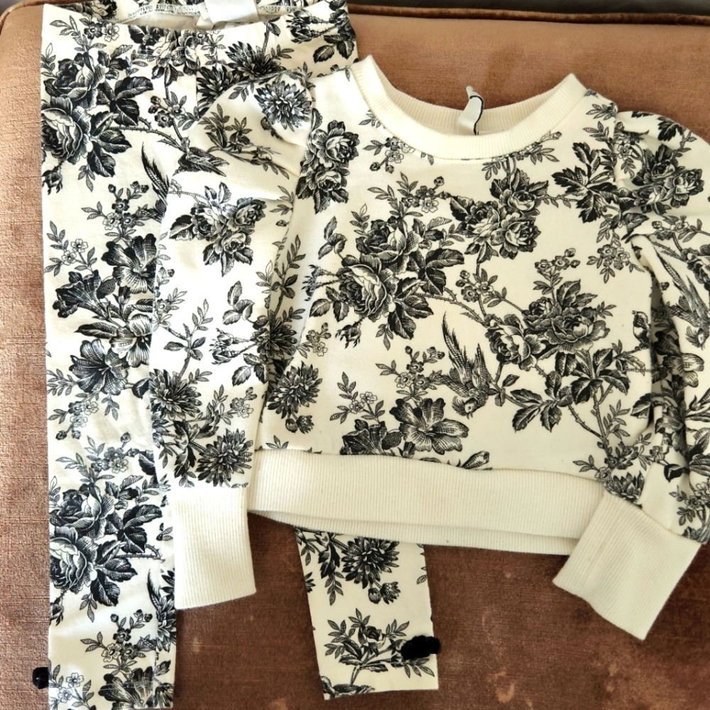 Janie and jack sweatshirt and legging outfit